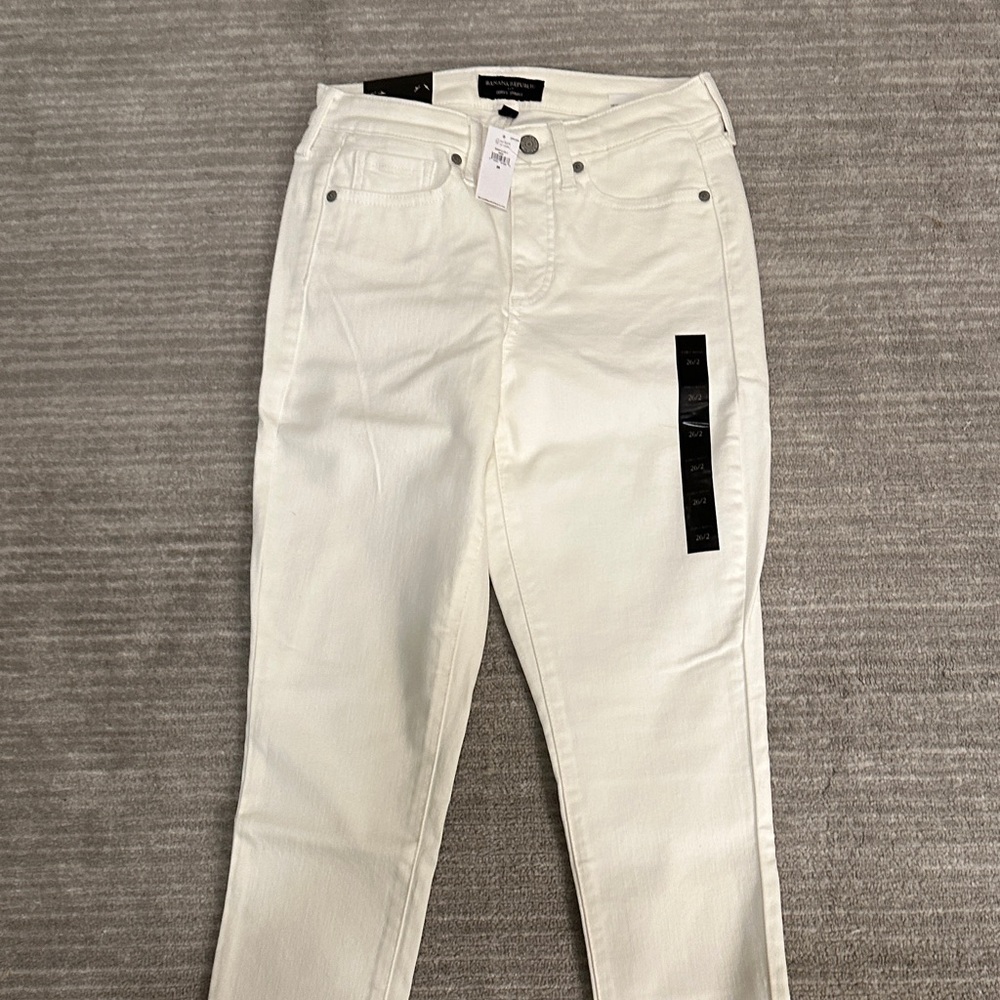 Banana Republic Women's Off-White Skinny Jeans - Picture 4 of 7